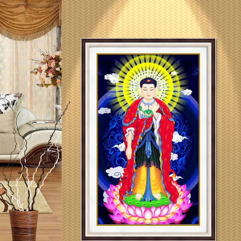 DIY 5D Распродажа Алмазная вышивка Мозаика Особенная Форма Будда Фреска Крестиком 3D Украшение подарка.