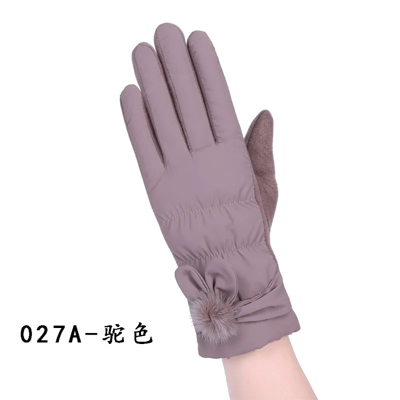 Новые зимние женские варежки 2018 модные бархатные перчатки с оленем уличные