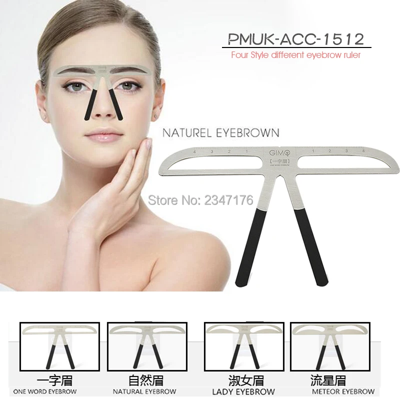 4 стиля 3D баланс татуаж бровей Планер для Трафарет формирователь Красота Макияж