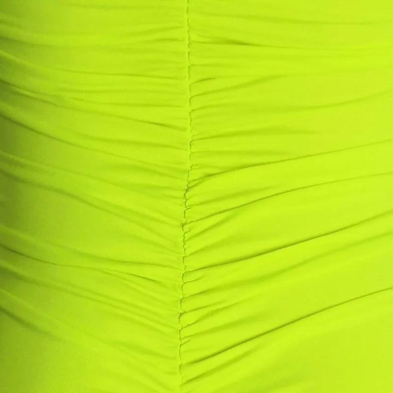 Женское облегающее мини платье с рюшами без бретелек|Женские платья| |