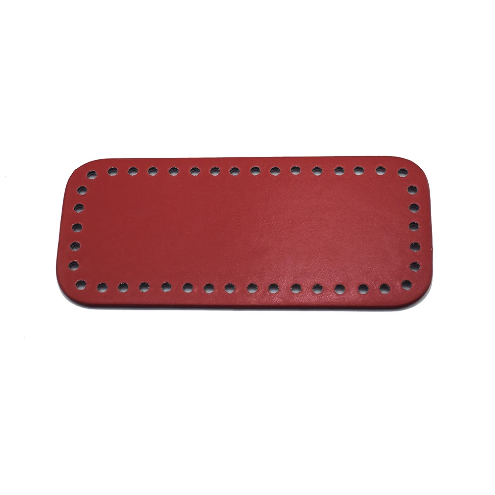 18x8cm Bottom for Knitting Bag Patent Leather Accessories Rectangle with Holes Black Bottoms For Handbags | Багаж и сумки