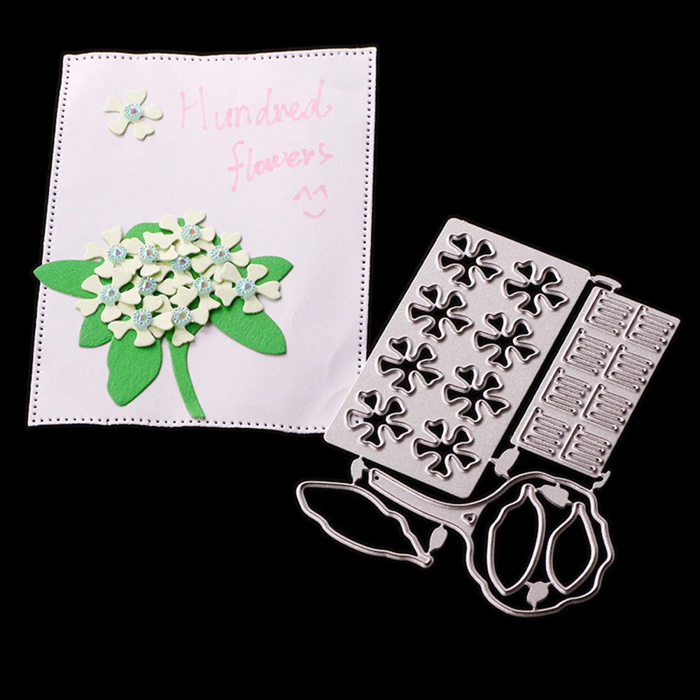 Цветочные металлические режущие штампы Скрапбукинг альбом ремесленные режущий