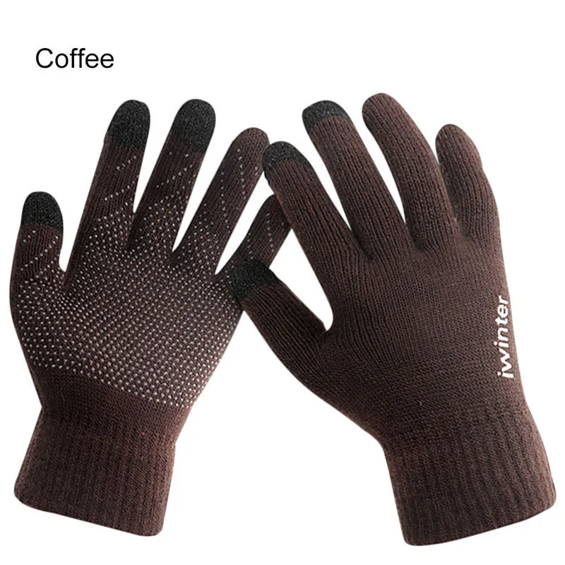 Осенне зимние перчатки с сенсорным экраном для мужчин и женщин
