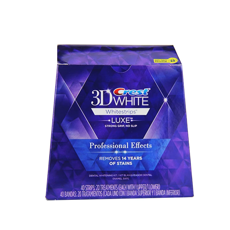 Crest 3D Whitestrips люкс Профессиональные Отбеливающие полоски для зубов Гигиена полости рта Отбеливание зубов Уход за зубами