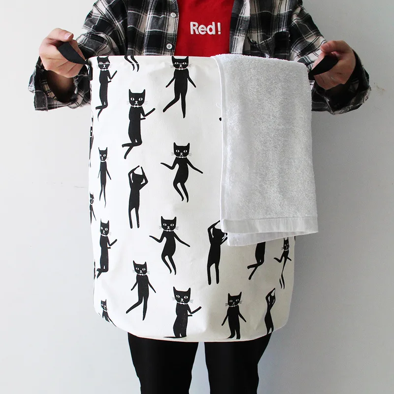 Креативный хлопок и корзина для белья ведро хранения дома складной водостойкий