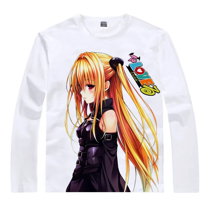 To Love-RU Момо Nana Астар deviluke молоко хлопковая футболка в белый, аниме Топы корректирующие повседневные футболки длинные рубашка с круглым вырезом - Цвет: Оранжевый