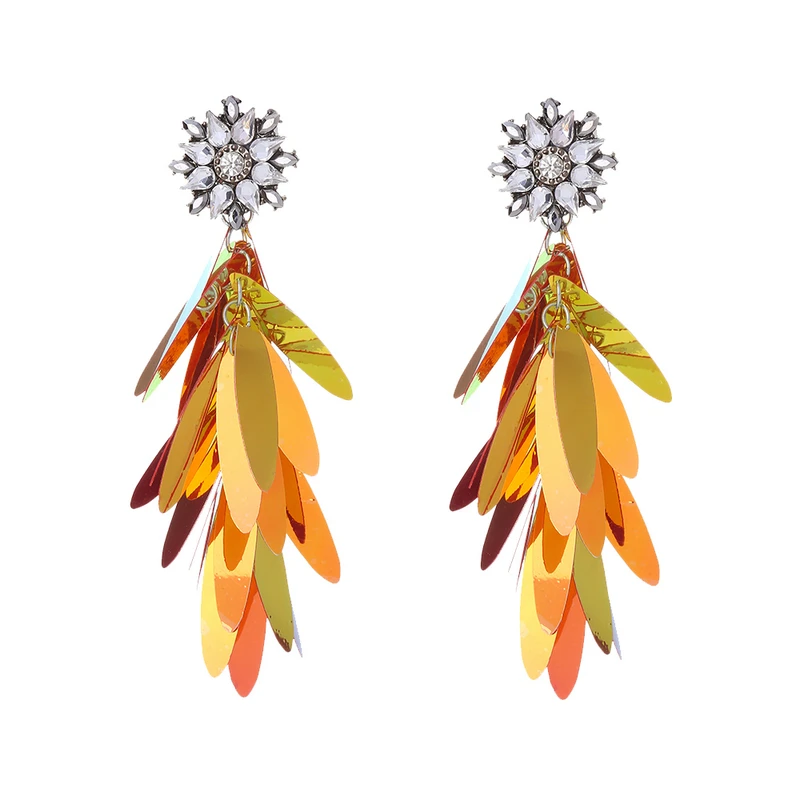 Женские серьги-подвески Junlead простые яркие разноцветные серьги из сплава с