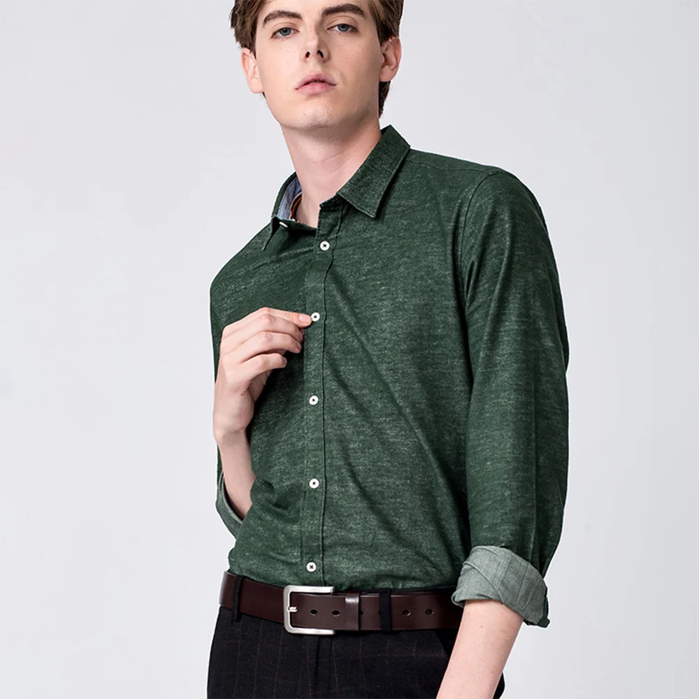 Мужской ремень из натуральной кожи с пряжкой язычком|Мужские ремни| |