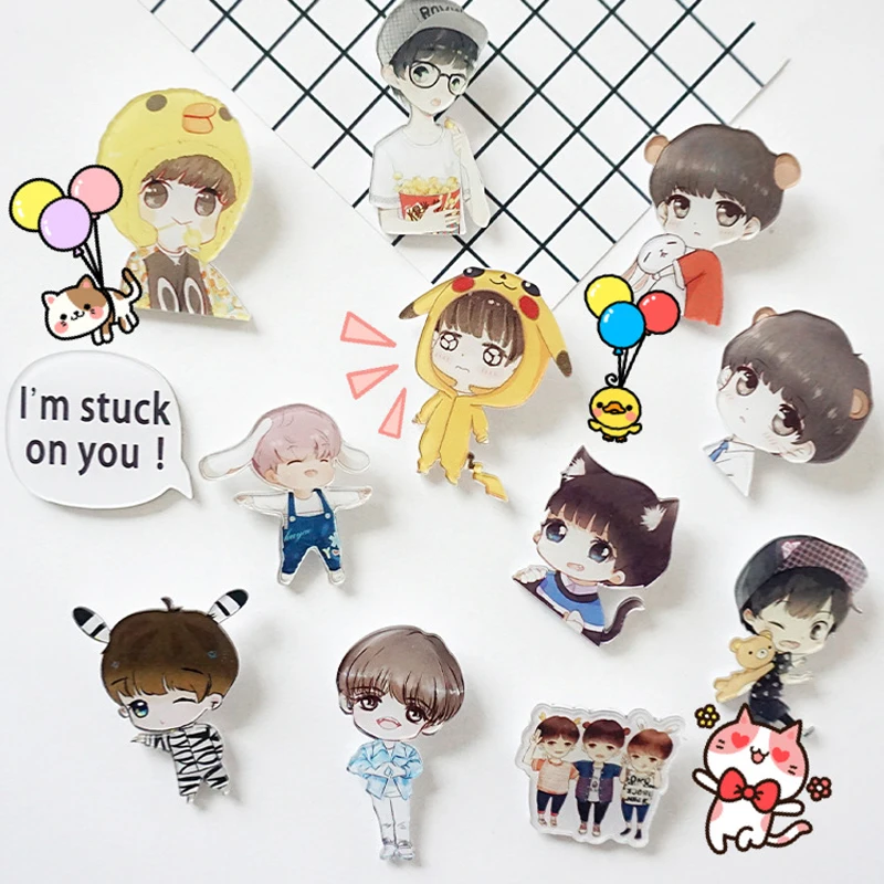 1 шт. Мультяшные милые забавные броши для мальчиков TF Акриловые значок брошь