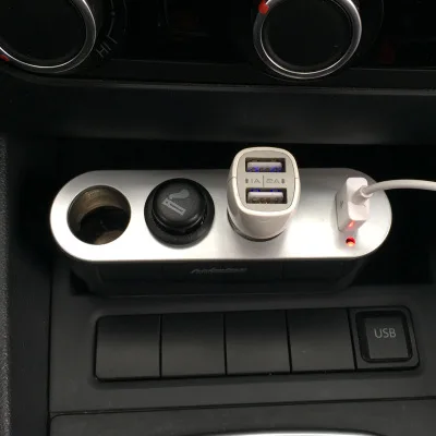 Авто прикуриватели розетка в автомобиль Splitter концентратор адаптер питания автомобиля зарядное устройство 12 В 3 розетки 1 USB порты и разъёмы телефон планшеты DVR