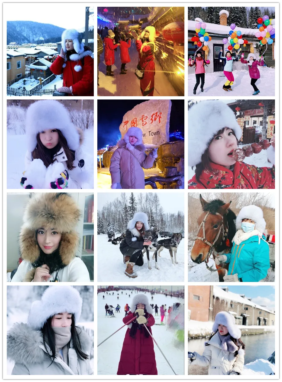 Шапки с натуральным лисьим мехом, зимние женские шапки из меха енота, шапка-бомбер, русская ушанка, шапка-Авиатор, шапка для катания на лыжах