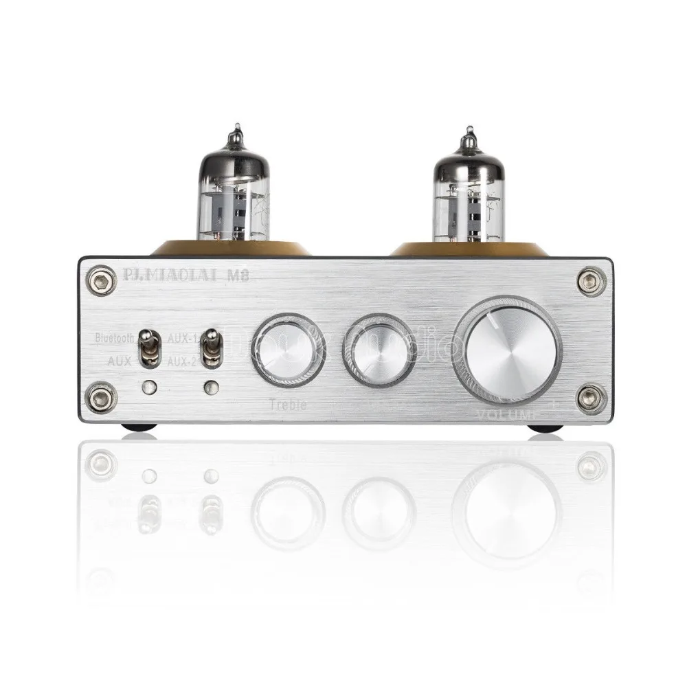 Douk аудио Bluetooth HiFi вакуумный 6J1 ламповый цифровой усилитель класса D HiFi стерео усилитель мощности встроенный домашний аудио