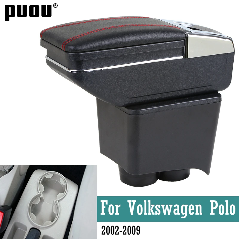 Подлокотник для VW Polo Mk4 2002 2009 Vivo 2010 центральная консоль коробка хранения