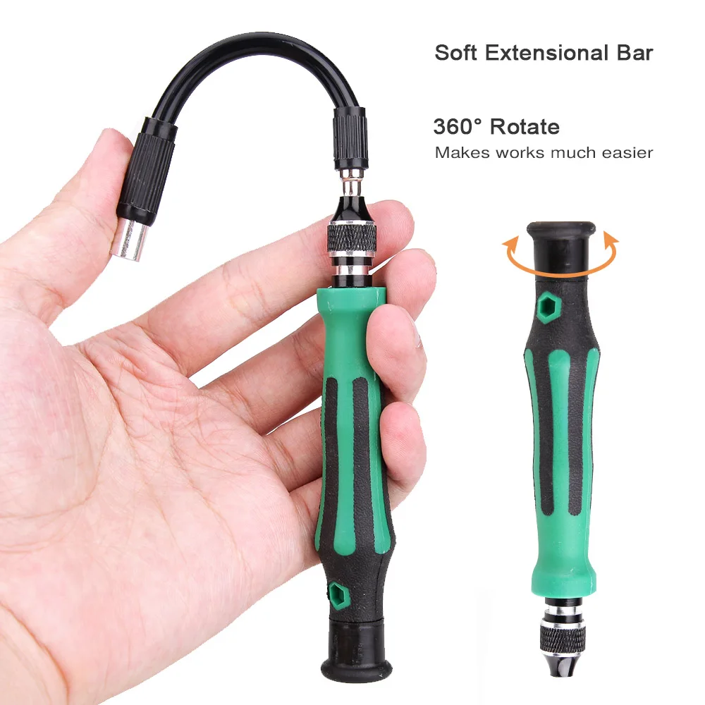 Набор Магнитных отверток 45 в 1 прецизионных 9002/9001 с пинцетом мульти отвертки