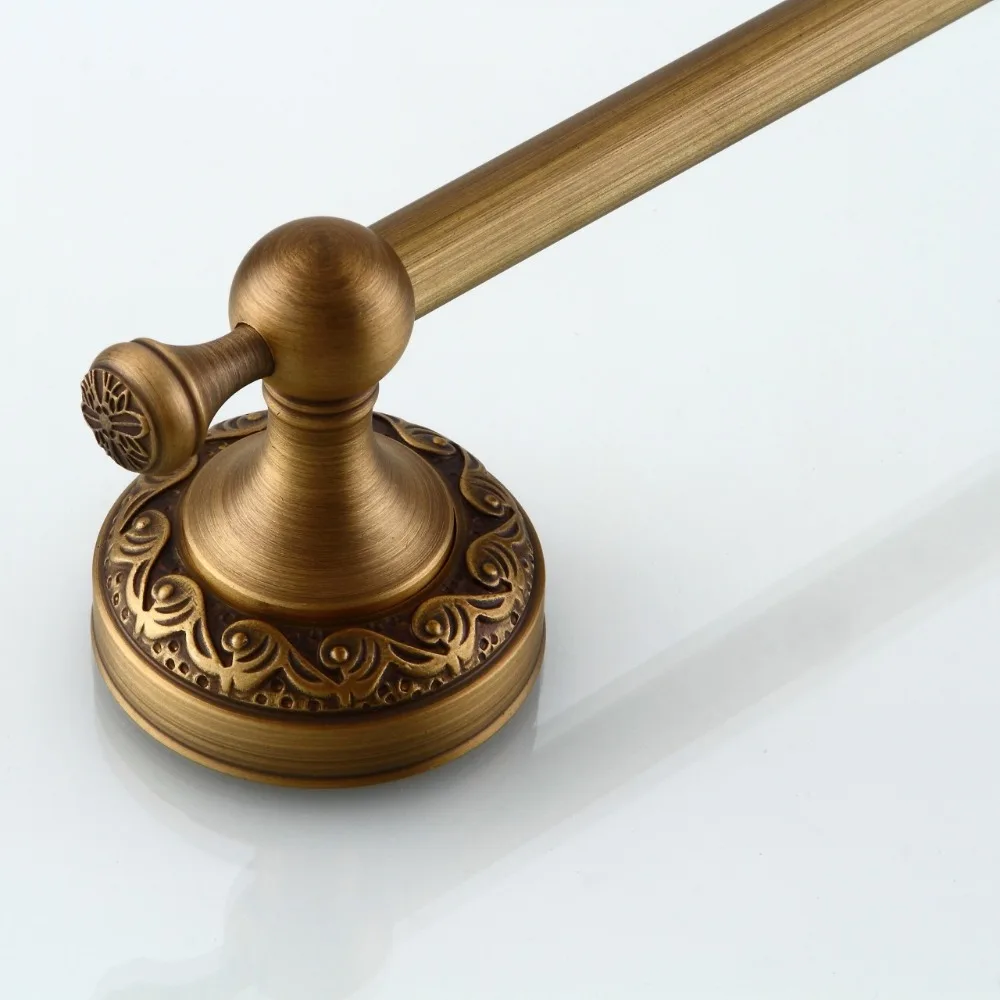 Новый стиль Античный/черный латунный держатель для полотенец ванной комнаты