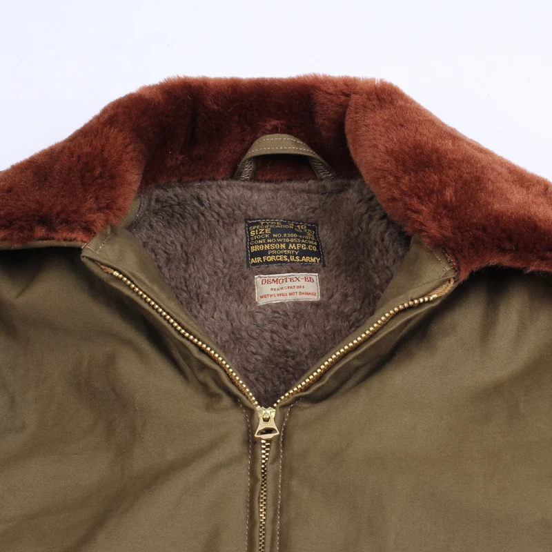 Мужская куртка из ВВС США Bronson очень теплая хлопковая шерсть европейского