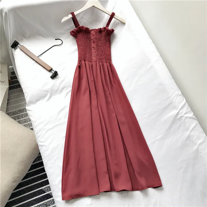 2019 Новое Женское летнее платье шифоновая Женская пляжная одежда с тонким