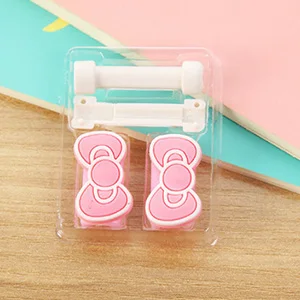 Pink tie Милый мультфильм USB зарядное устройство для сматывания кабеля защитный чехол для наушников шнур рукав провода крышка линии передачи данных протектор для iphone 7 8 плюс - Цвет: Pink tie