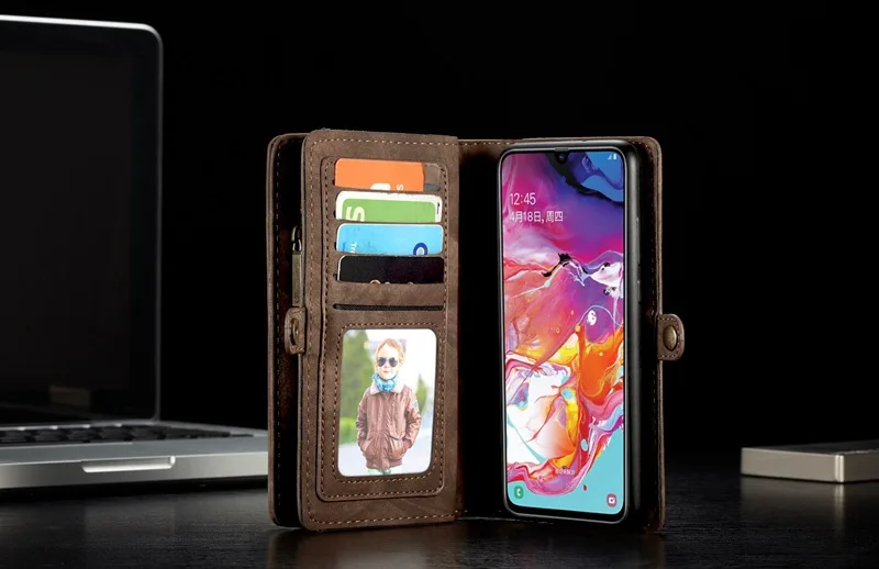 Кошелек Браслет чехол для телефона для samsung A 20 e 30 40 50 70 80 90 coque Роскошный кожаный чехол Etui защитный чехол аксессуары оболочка
