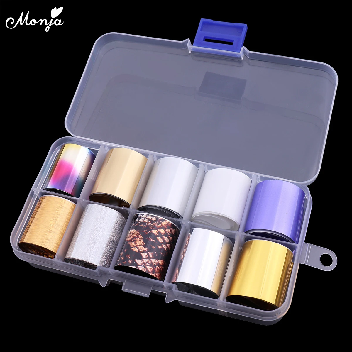 Style19 Monja, 2,5*100 см, 20 видов стилей, для дизайна ногтей, звездное небо, переводная наклейка, фольга, AB, цветная переводная голографическая наклейка, украшение для маникюра - Цвет: Style19