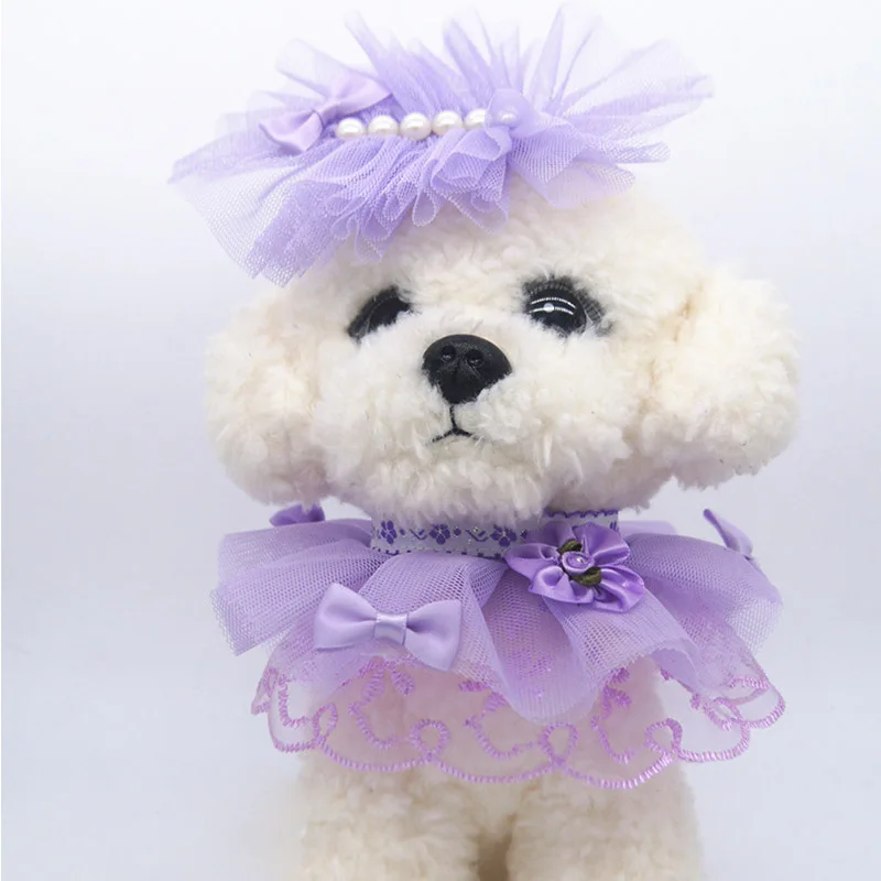 Маленький Средний ошейник для собак Бандана шейный платок кошка принцесса