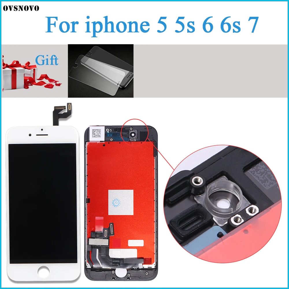 ЖК дисплей без битых пикселей для iPhone 7 сенсорный экран замены в сборе 5 5s 6 6s с