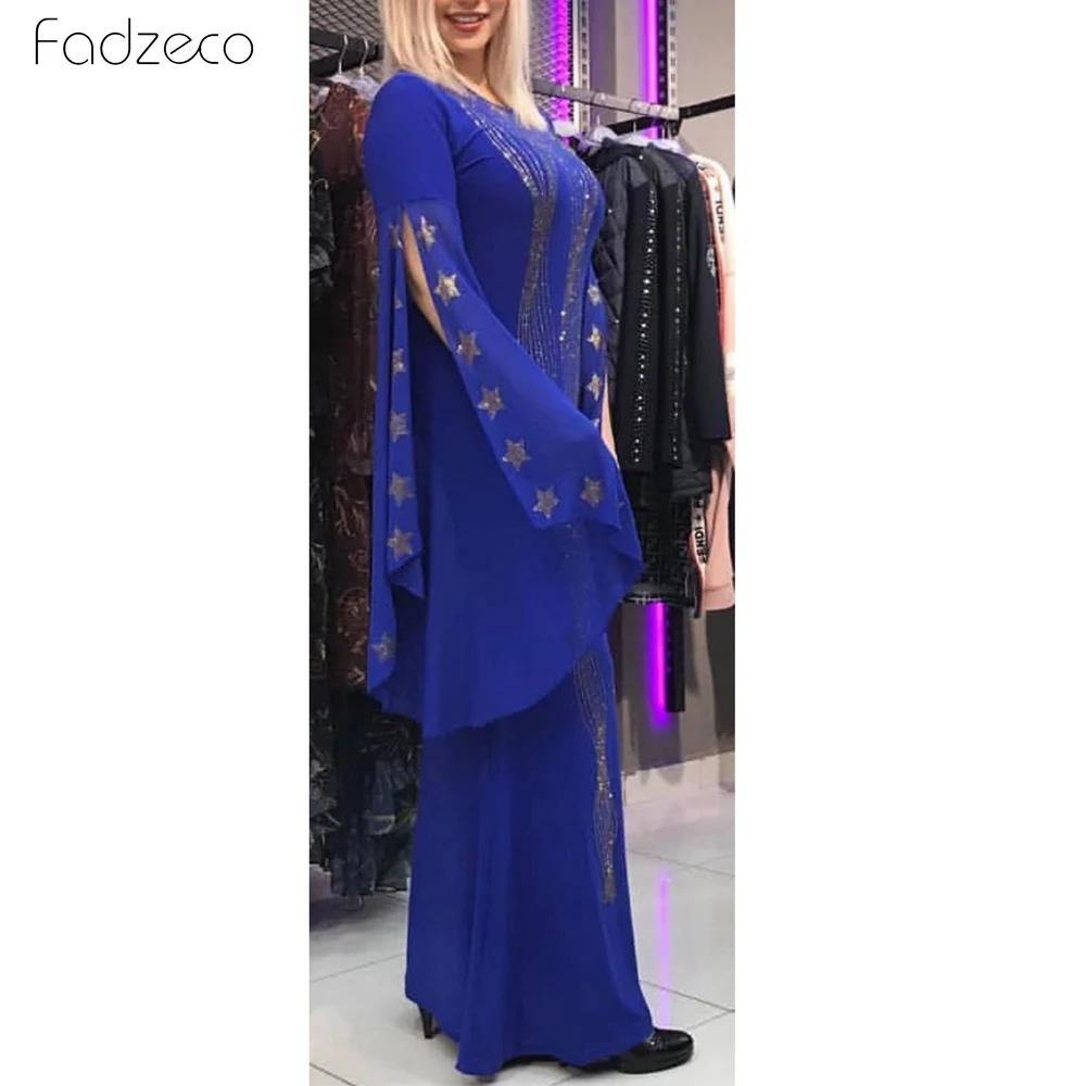 Fadzeco Новые африканские платья для женщин длинная рубашка Дашики Платье