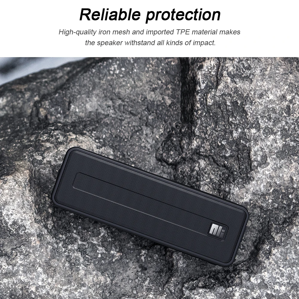 Nillkin Bluetooth динамик батарея Портативный IPX 7 Водонепроницаемый TF AUX 2*10 Вт открытый беспроводной динамик музыкальный плеер Поддержка TWS