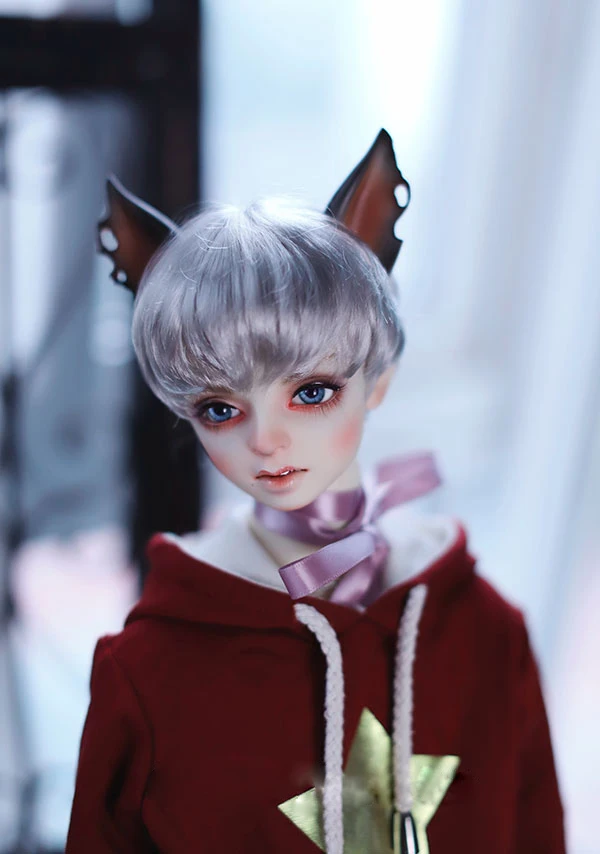 Кукольные волосы BJD светло-серебристые серые Короткие искусственные из мохера