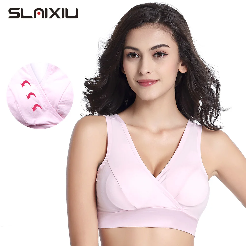 Бюстгальтер для кормящих мам хлопковый бюстгальтер сна с перекрестным вырезом