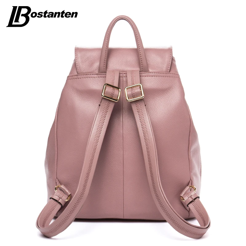 Модный дизайнерский женский рюкзак BOSTANTEN из натуральной коровьей кожи школьные