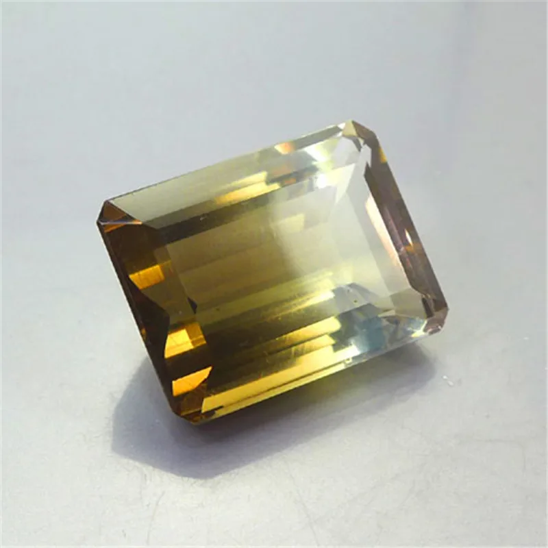 45 80 карат натуральный двойной цвет дымчатый кварц голый камень кулон EX cut