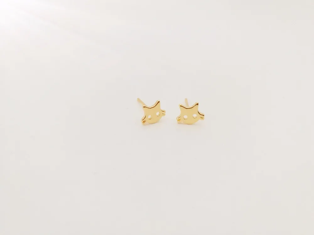 Милые серьги в виде кошачьей головы для домашних животных милые красивые