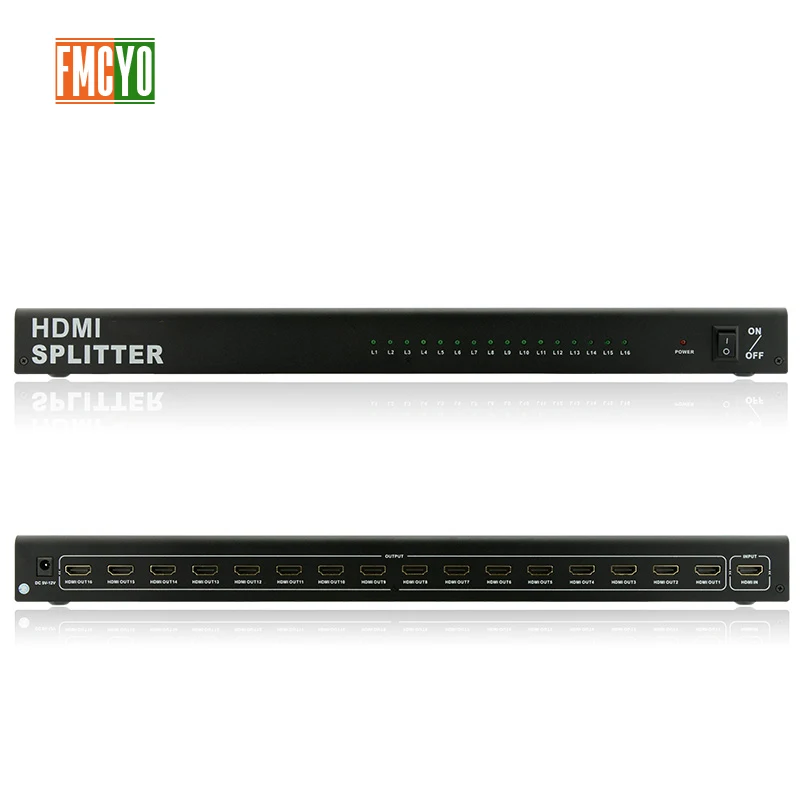 HDMI сплиттер KVM коммутатор 16x1 1x16 Mini порт 16 вход 1 выход 4K разрешение