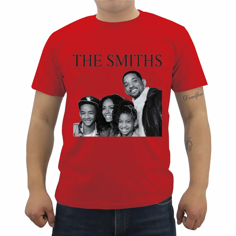 Футболка с принтом The Smiths Will Smith семейные хипстерские футболки летняя мужская