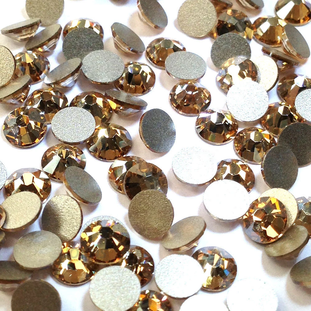 Golden Shadow 001GSHA 1440 шт. Стразы для дизайна ногтей разные размеры не горячая фиксация