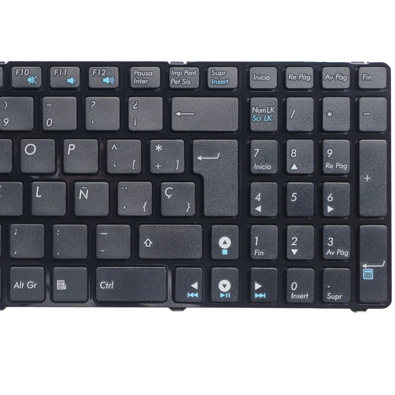 Новая клавиатура GZEELE с испанской раскладкой для ноутбука Asus X53 X54H k53 A53 N53 N60 N61 N71 N73S