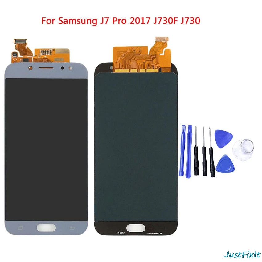 Замена для SAMSUNG Galaxy J7 Pro 2017 LCD J730 сенсорный экран J730F 5 дюймов AMOLED дисплей|Экраны