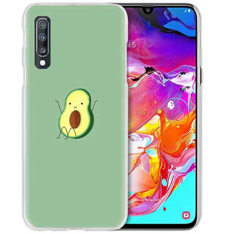 05 Принтом в виде бананов, авокадо чехол для samsung Galaxy A50 A70 A20e A60 A40 A30 A20 A10 A8 A6 плюс A9 A7 жесткий чехол для телефона из поликарбоната с Coque - Цвет: 05