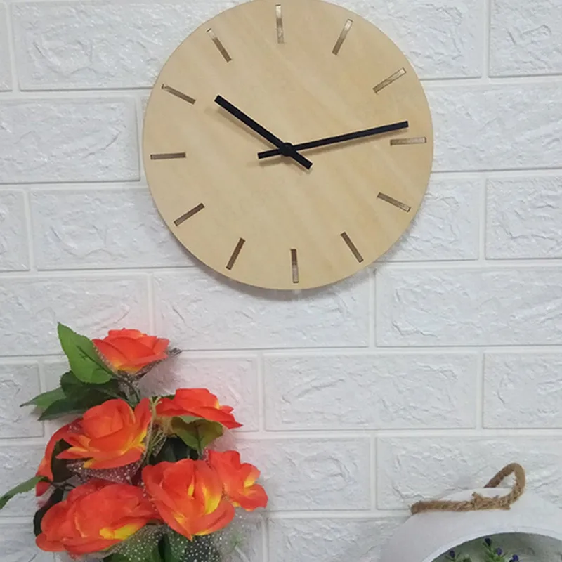 Хит продаж 2019 креативные настенные часы европейские деревянные современный