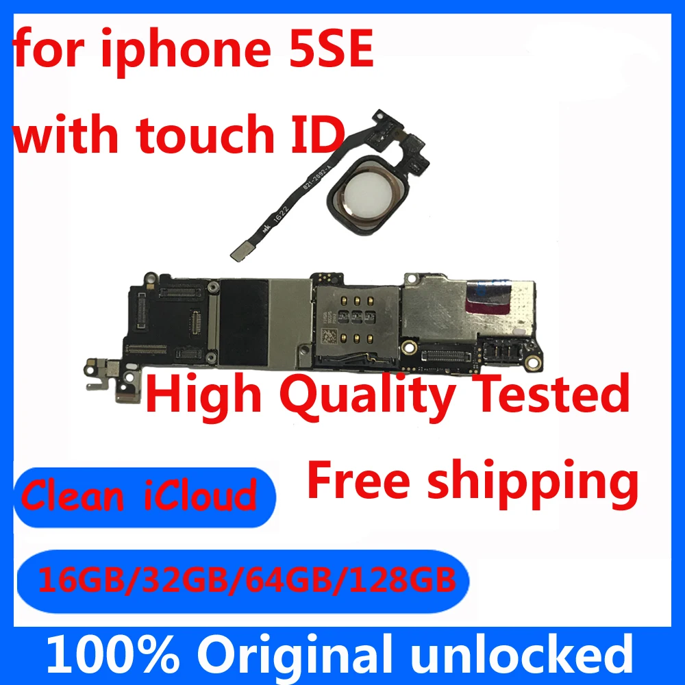16 ГБ 32 64 оригинальная материнская плата для iphone SE Заводская разблокированная
