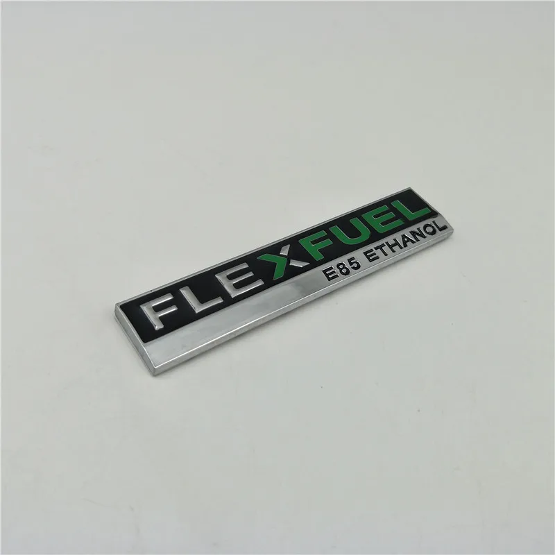 Металлическая Эмблема FLEXFUEL E85 с логотипом этанола для Ford CHRYSLER Chevrolet|Наклейки на