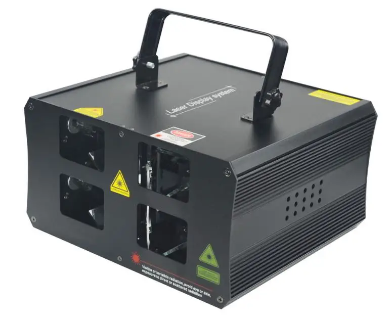 X24 Новый 860 мВт 4 головки RGB лазерный R638 200mW + G532 50mWx2pcs B445 500mW вечерние сцены DJ клуб бар