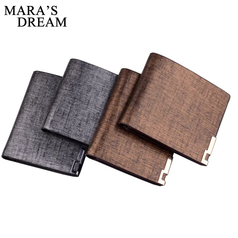 Mara мечта Для мужчин кошелек из искусственной кожи два раза бумажники для Высокое