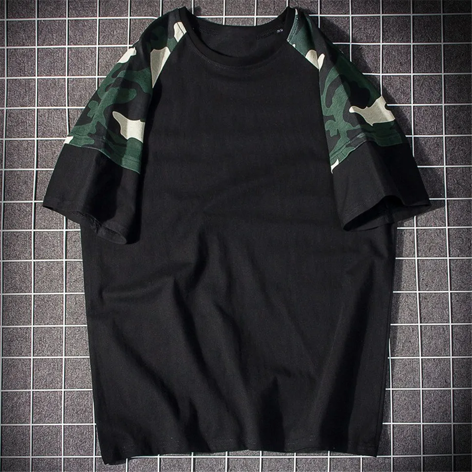 Meitawilltion Лето Camo Patchwork Белый Черный 100% футболки хлопковые топы 2018 Повседневное