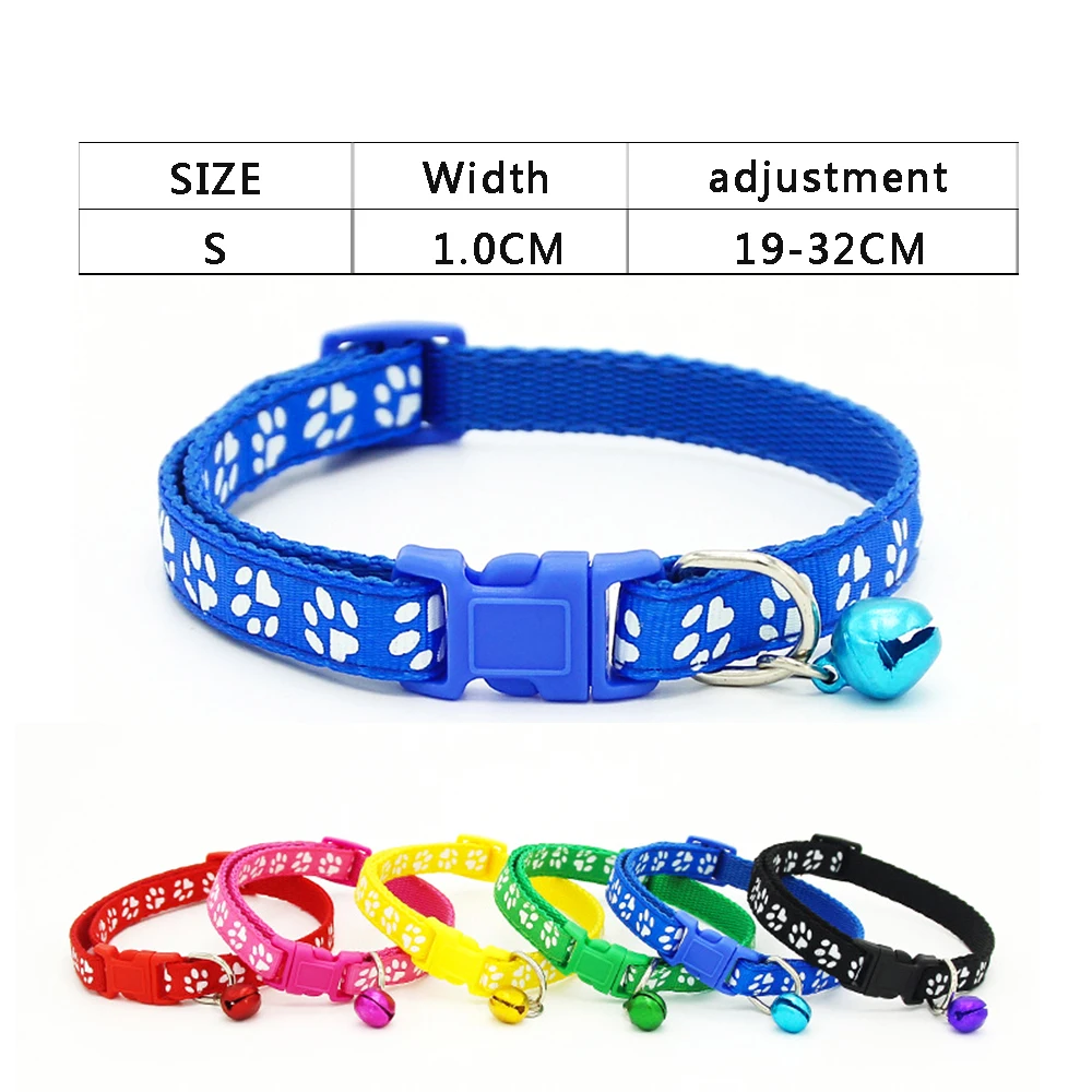 Ошейники для маленьких Средний Собака Кошка Pet Регулируемый воротники прочного