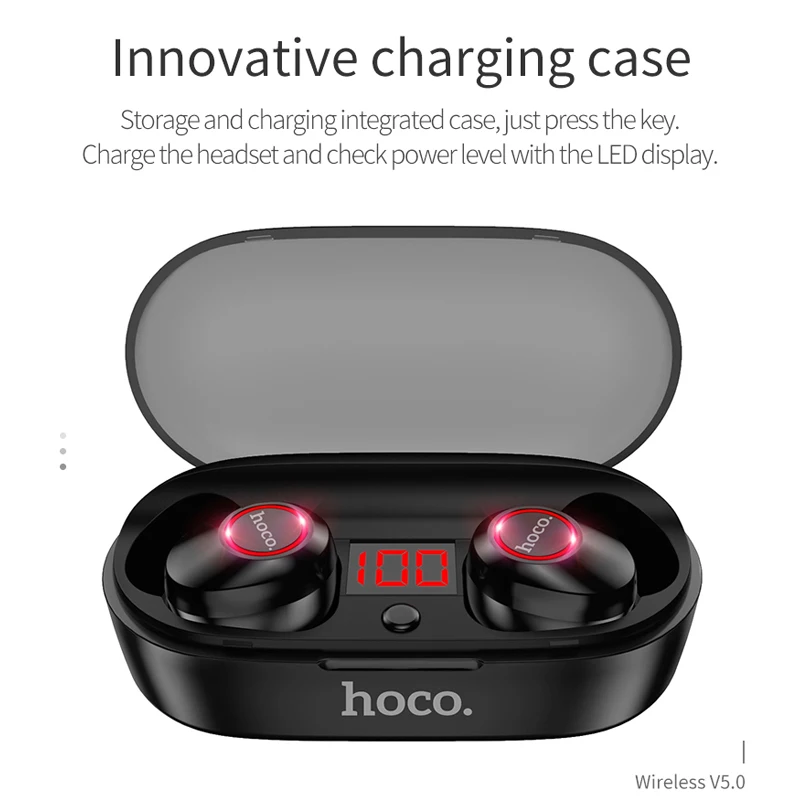 HOCO новые мини Близнецы Bluetooth 5 0 наушники 3D стерео невидимые истинные беспроводные