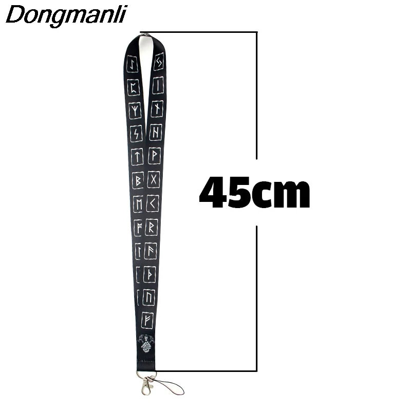 B1917 Dongmanli Viking ожерелье с дизайном Руна Талреп Бейдж ID Lanyards/Мобильный телефон