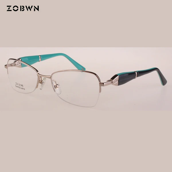 Женские очки, женские очки, для девушек, оправа, Borboleta lunetes oculos de grau feminino decration, для ног, можно поворачивать, модный дизайн - Цвет оправы: ZB-2146 C1