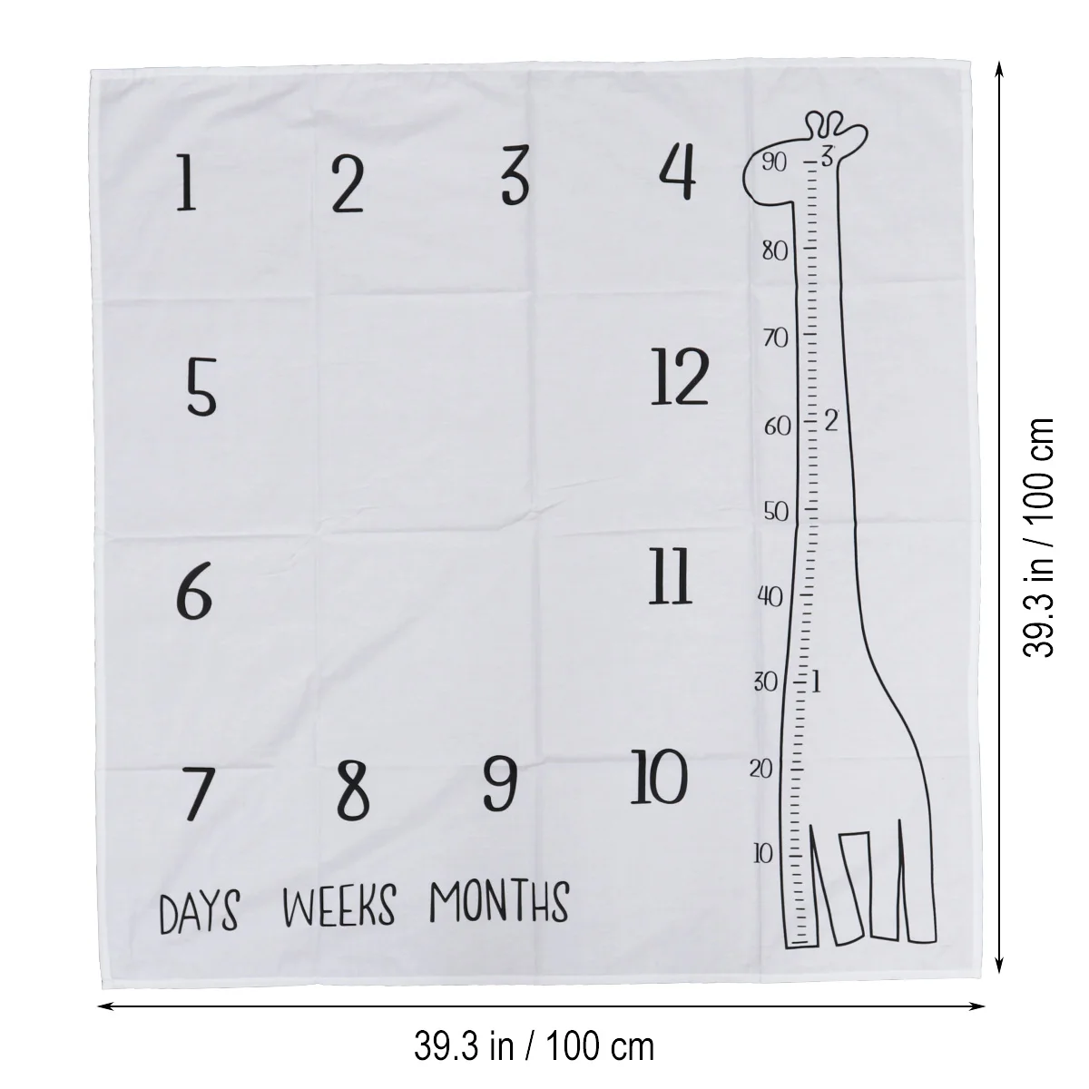 1 шт. милый фон для фотосъемки новорожденных с месячной вехой детский душ